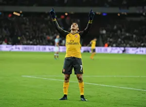 Olympic Stadium Prints: Alexis Sanchez's Hat-Trick: Arsenal's Dominance Over West Ham United in 2016-17 Premier League