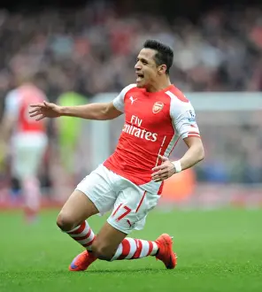 Arsenal V Liverpool 2014-15 Prints: Alexis Sanchez's Hat-Trick: Arsenal's Triumph Over Liverpool in the Premier League 2014-15