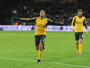 Olympic Stadium Prints: Alexis Sanchez's Hat-Trick: Arsenal's Triumph over West Ham United