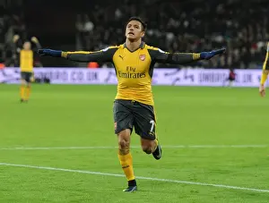 Olympic Stadium Prints: Alexis Sanchez's Hat-Trick: Arsenal's Victory Over West Ham United (2016-17)