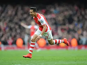 Arsenal V Liverpool 2014-15 Prints: Alexis Sanchez's Hat-Trick: Thrilling Arsenal Victory Over Liverpool (April 2015)