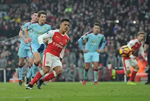 Arsenal V Burnley 2016-17 Prints: Alexis Sanchez's Penalty: Arsenal's Dramatic Win Against Burnley in Premier League 2016-17
