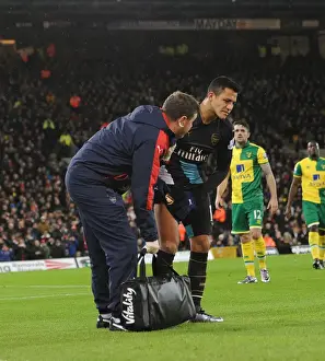 Norwich City V Arsenal 2015-16 Prints: Alexis Sanchez's Premature Exit: A Dramatic Moment in the Norwich City vs