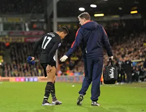 Norwich City V Arsenal 2015-16 Prints: Alexis Sanchez's Premature Exit: A Heart-stopping Moment at Norwich City vs