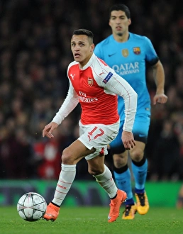 Arsenal V Barcelona 2015/16 Prints: Alexis Sanchez's Return: Arsenal vs