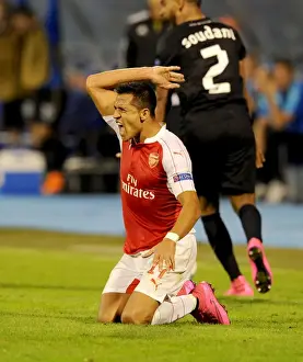 Dinamo Zagreb V Arsenal 2015-16 Prints: Alexis Sanchez's Standout Show: Arsenal's Victory over Dinamo Zagreb in the 2015-16 UEFA Champions League