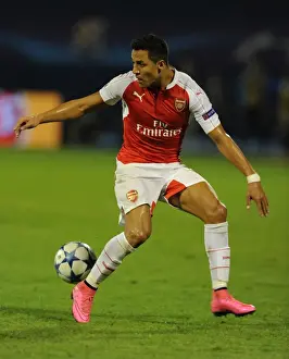 Dinamo Zagreb V Arsenal 2015-16 Prints: Alexis Sanchez's Stellar Show: Arsenal's Victory over Dinamo Zagreb in the 2015-16 UEFA Champions League