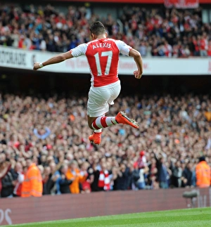 Arsenal V Hull City 2014-15 Prints: Alexis Sanchez's Strike: Arsenal vs Hull City, Premier League 2014-15