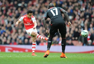Arsenal V Liverpool 2014-15 Prints: Alexis Sanchez's Thrilling Third Goal: Arsenal vs. Liverpool, Premier League 2014-15