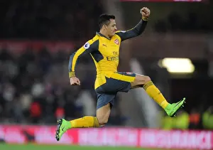 Alexis Sanchez's Thrilling Goal Celebration: Arsenal's Victory Over Middlesbrough in the Premier League 2016-17