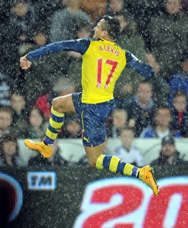 Swansea V Arsenal 2014-15 Prints: Alexis Sanchez's Thrilling Goal: Swansea vs. Arsenal, Premier League 2014-15