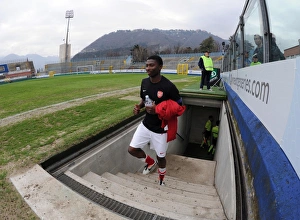 Arsenal U19 v Chelsea U19 - NextGen Series 1-2 Final 2012-13 Collection: Alfred Mugabo (Arsenal). Arsenal 3: 4 Chelsea. NextGen Series 1 / 2 Final. Stadio Como