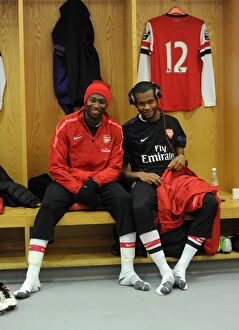 Images Dated 25th March 2013: Alfred Mugabo and Zak Ansah (Arsenal). Arsenal U19 1: 0 CSKA Moscow U19. NextGen Series