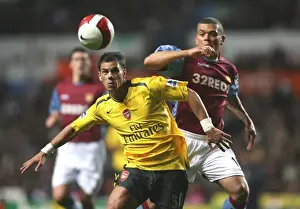 Aston Villa V Arsenal 2006-7 Prints: Aliadiere Outshines Bouma: Arsenal's Victory Over Aston Villa in the Barclays Premiership