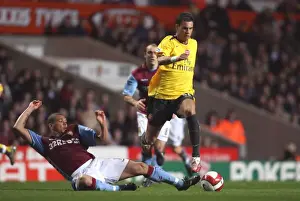 Aliadiere vs. Bouma: Arsenal's Edge in the 0:1 Victory over Aston Villa, Barclays Premiership, 2007