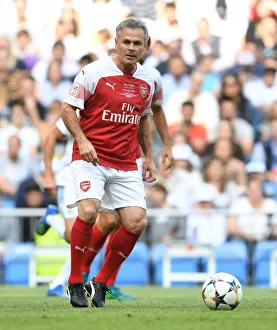 Anders Limpar at Bernabeu: Arsenal Legends vs. Real Madrid Legends - A Clash of Football Greats (2018-19)