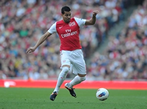 Andre Santos in Action: Arsenal vs. Aston Villa, Premier League 2011-12