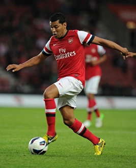 Southampton V Arsenal 2012-13 - Pre Season Prints: Andre Santos in Action: Arsenal vs. Southampton (2012) - Pre-Season Clash
