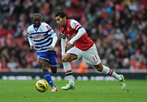 Arsenal V Queens Park Rangers 2012-13 Prints: Andre Santos in Action: Arsenal vs. Queens Park Rangers, Premier League 2012-13