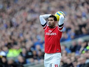 Images Dated 26th January 2013: Andre Santos in Action: Arsenal vs. Brighton & Hove Albion, FA Cup 2012-13
