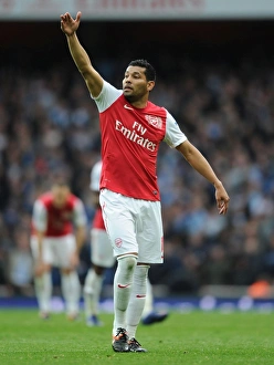 Arsenal V Manchester City 2011-12 Prints: Andre Santos in Action: Arsenal vs Manchester City, Premier League 2011-12