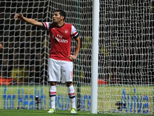 Norwich City V Arsenal 2012-13 Prints: Andre Santos in Action: Arsenal vs Norwich City, Premier League 2012-13