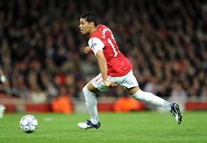 Arsenal v Marseille 2011-12 Collection: Andre Santos (Arsenal). Arsenal 0: 0 Marseille. UEFA Champions League. Group F