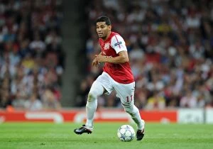 Arsenal v Olympiacos 2011-12 Collection: Andre Santos (Arsenal). Arsenal 2: 1 Olympiacos. UEFA Champions League. Group F