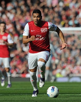 Arsenal v Stoke City 2011-2012 Gallery: Andre Santos (Arsenal). Arsenal 3: 1 Stoke City. Barclays Premier League