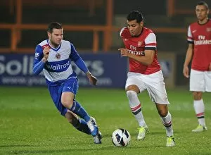 Andre Santos (Arsenal) Danny Guthrie (Reading). Arsenal U21 2: 0 Reading U21