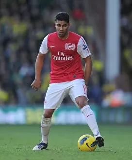 Andre Santos (Arsenal). Norwich City v Arsenal. Barclays Premier League