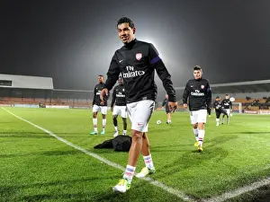 Arsenal U21 V Reading U21 2012-13 Prints: Andre Santos: Arsenal U21 Warm-Up at Underhill Stadium (2012-13)