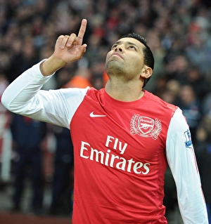 Arsenal V Wigan Athletic 2011-12 Prints: Andre Santos - Arsenal vs Wigan Athletic, Premier League 2011-12