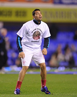 Everton V Arsenal 2011-12 Prints: Andre Santos: Arsenal's Defender at Goodison Park