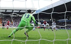 West Bromwich Albion v Arsenal 2011-12 Collection: Andre Santos Scores the Second for Arsenal Against West Bromwich Albion, May 2012