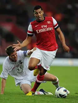 Southampton V Arsenal 2012-13 - Pre Season Prints: Andre Santos vs. Dean Hammond: A Pre-Season Battle at Southampton's St