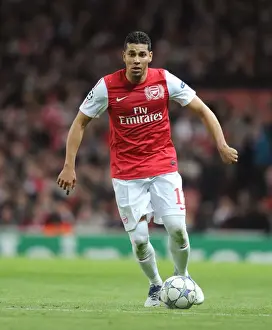 Arsenal V Borussia Dortmund 2011-12 Prints: Andre Santos's Heroic Performance: Arsenal 2-0 Borussia Dortmund