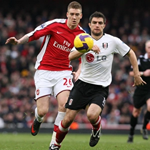 Arsenal V Fulham 2008-9 Prints: Andrej Arshavin (Arsenal) Aaron Hughes (Fulham)