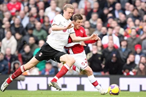 Arsenal V Fulham 2008-9 Prints: Andrej Arshavin (Arsenal) Brede Hangeland (Fulham)