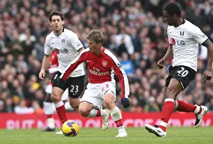 Arsenal V Fulham 2008-9 Prints: Andrej Arshavin (Arsenal) Dickson & Clint Dempsey (Fulham)