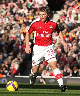 Arsenal V Sunderland 2008-9 Prints: Andrej Arshavin: Arsenal's Silent Hero in a 0-0 Stalemate Against Sunderland