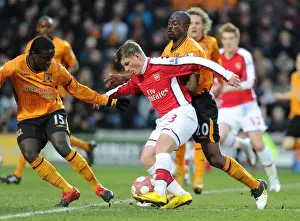 Andrey Arsahvin (Arsenal) Bernard Mendy and Georeg Boateng (Hull). Hull City 1: 2 Arsenal