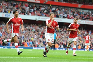 Andrey Arsahvin celebrates scoring the 1st Arsenal Andrey Arsahvin celebrates scoring the 1st Arsenal