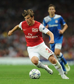 Arsenal V Olympiacos 2011-12 Prints: Andrey Arshavin in Action: Arsenal vs. Olympiacos, UEFA Champions League 2011-12
