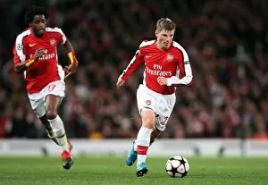 Arsenal v Standard Liege 2009-10 Collection: Andrey Arshavin and Alex Song (Arsenal)