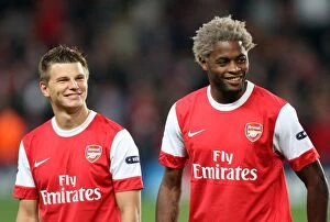 Images Dated 15th September 2010: Andrey Arshavin and Alex Song (Arsenal). Arsenal 6: 0 SC Braga. UEFA Champions League