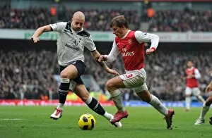 Images Dated 20th November 2010: Andrey Arshavin (Arsenal) Alan Hutton (Tottenham). Arsenal 2: 3 Tottenham Hotspur