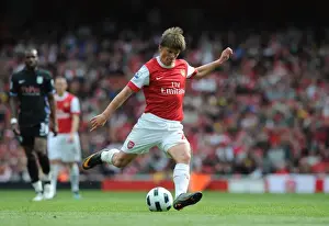 Arsenal V Aston Villa 2010-11 Prints: Andrey Arshavin (Arsenal). Arsenal 1: 2 Aston Villa. Barclays Premier League