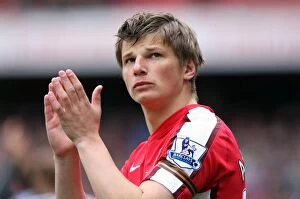 Arsenal v Fulham 2009-10 Collection: Andrey Arshavin (Arsenal). Arsenal 4: 0 Fulham. Barclays Premier League
