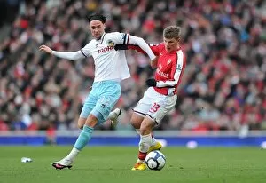 Andrey Arshavin (Arsenal) Chris Eagles (Burnley). Arsenal 3: 1 Burnley, Barclays Premier League